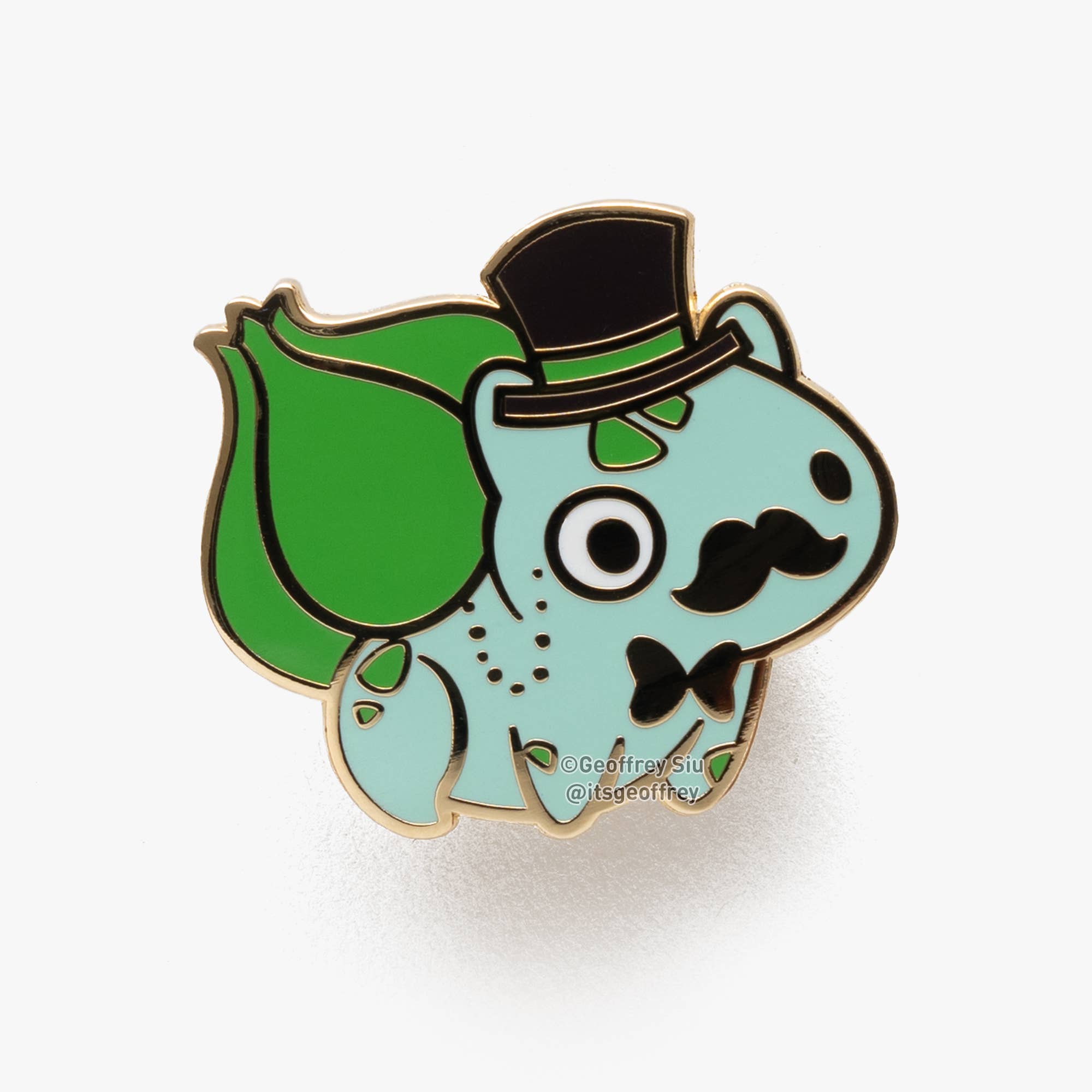 Geoffrey Siu Art LLC - Wholesale Lapel Pin/Button - Bulbasir Pin (Series 2) (1.25")