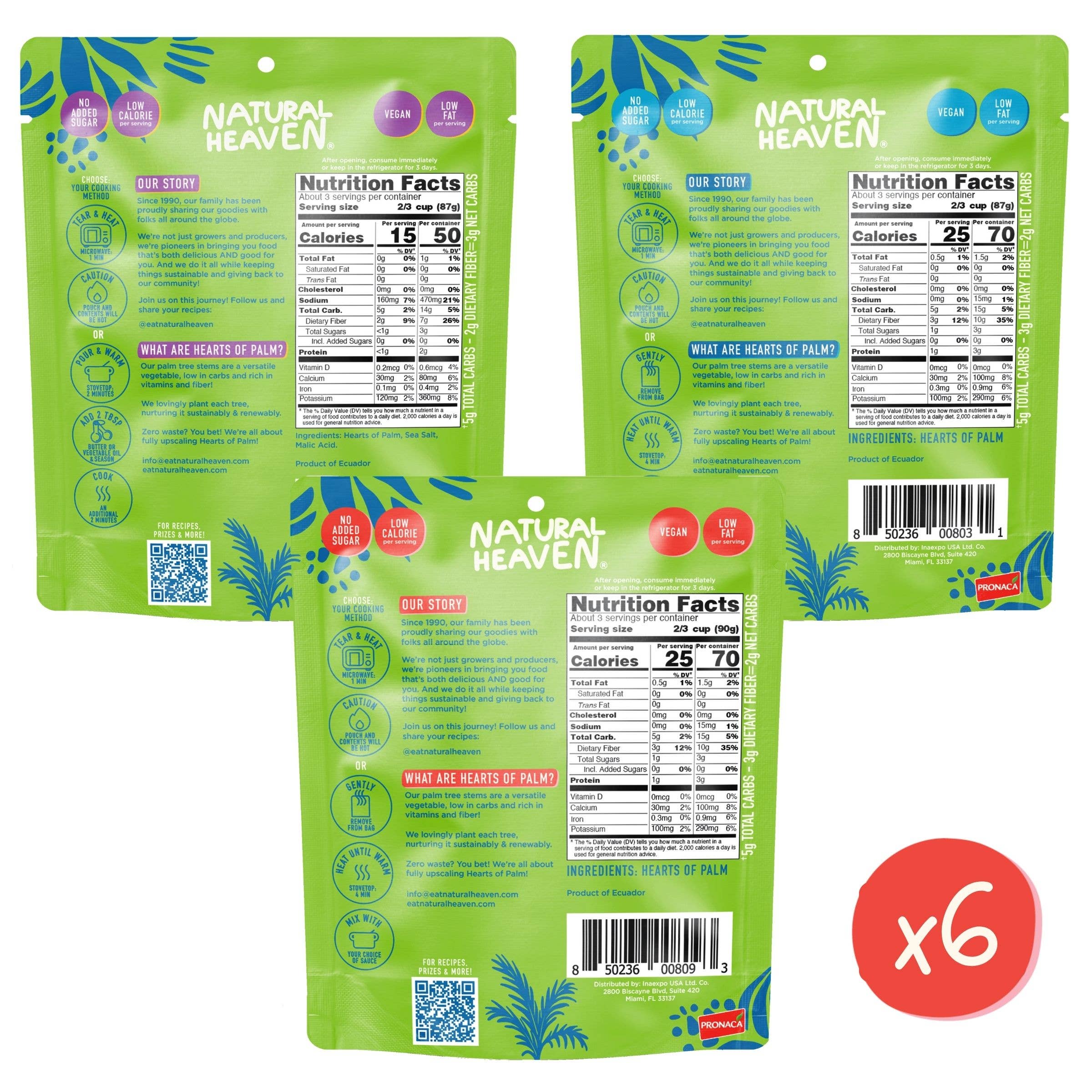 Natural Heaven - Wholesale Rice - Variety Best-Sellers: White Rice, Spaghetti, Angel Hair - 6 units/each3