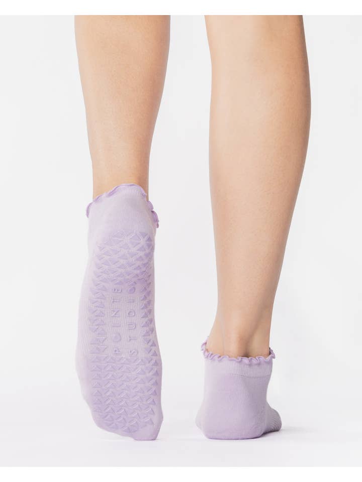 Pointe Studio - Wholesale Socks - Unisex - Women's Ruffle Full Foot Grip Sock– No Slip Cotton Blend for Pilates & Barre1