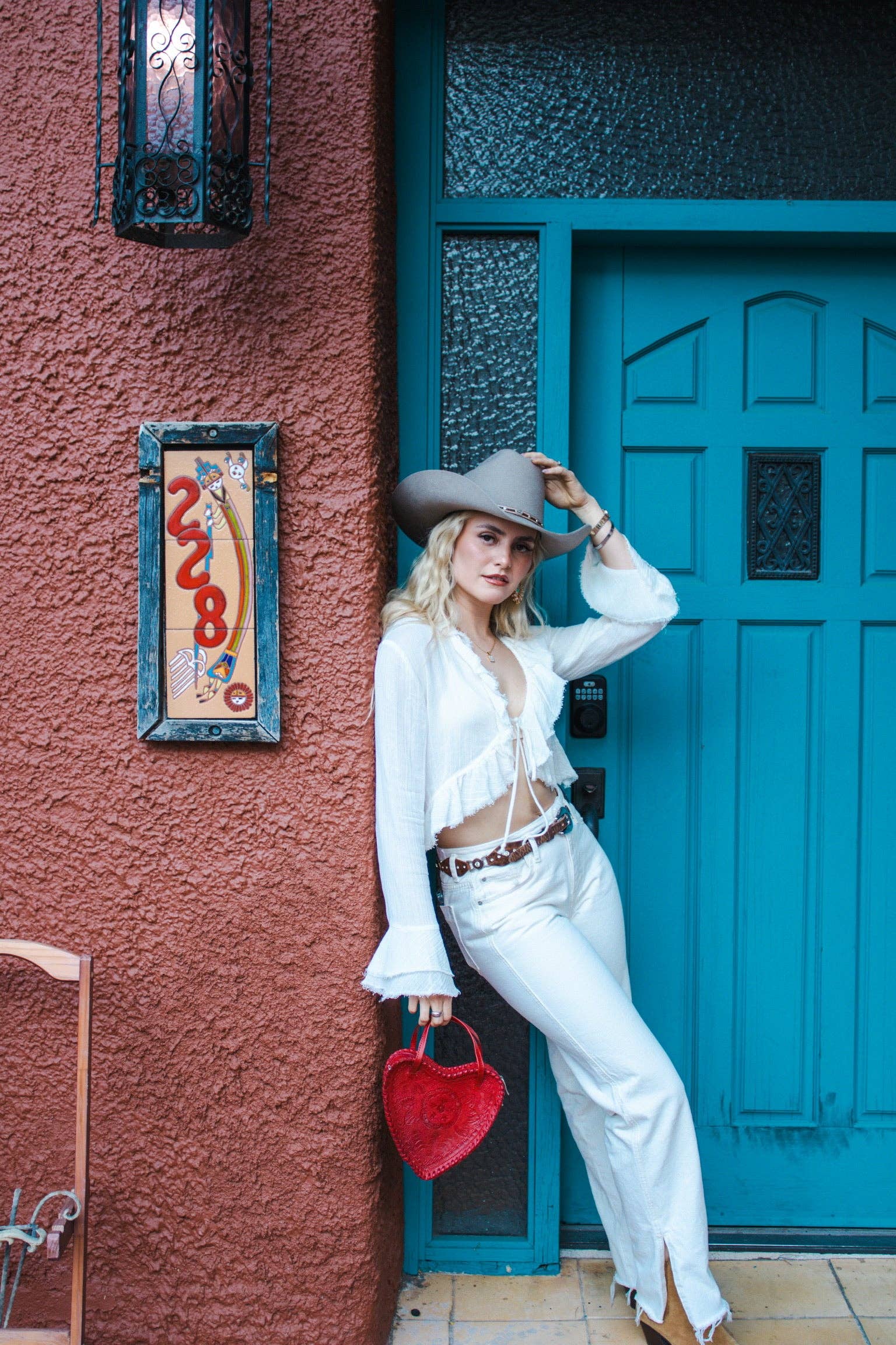 Adela Artisan Made LLC - Wholesale Crossbody Bag - Women's - Red Heart Leather Purse9