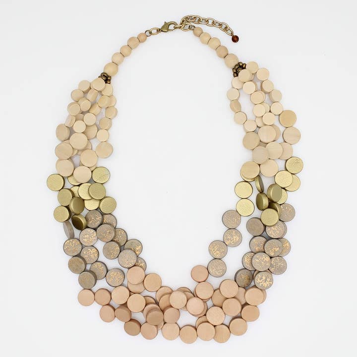 Ivory Vivian Multi-Strand Ketting voor wholesale door Sylca Designs