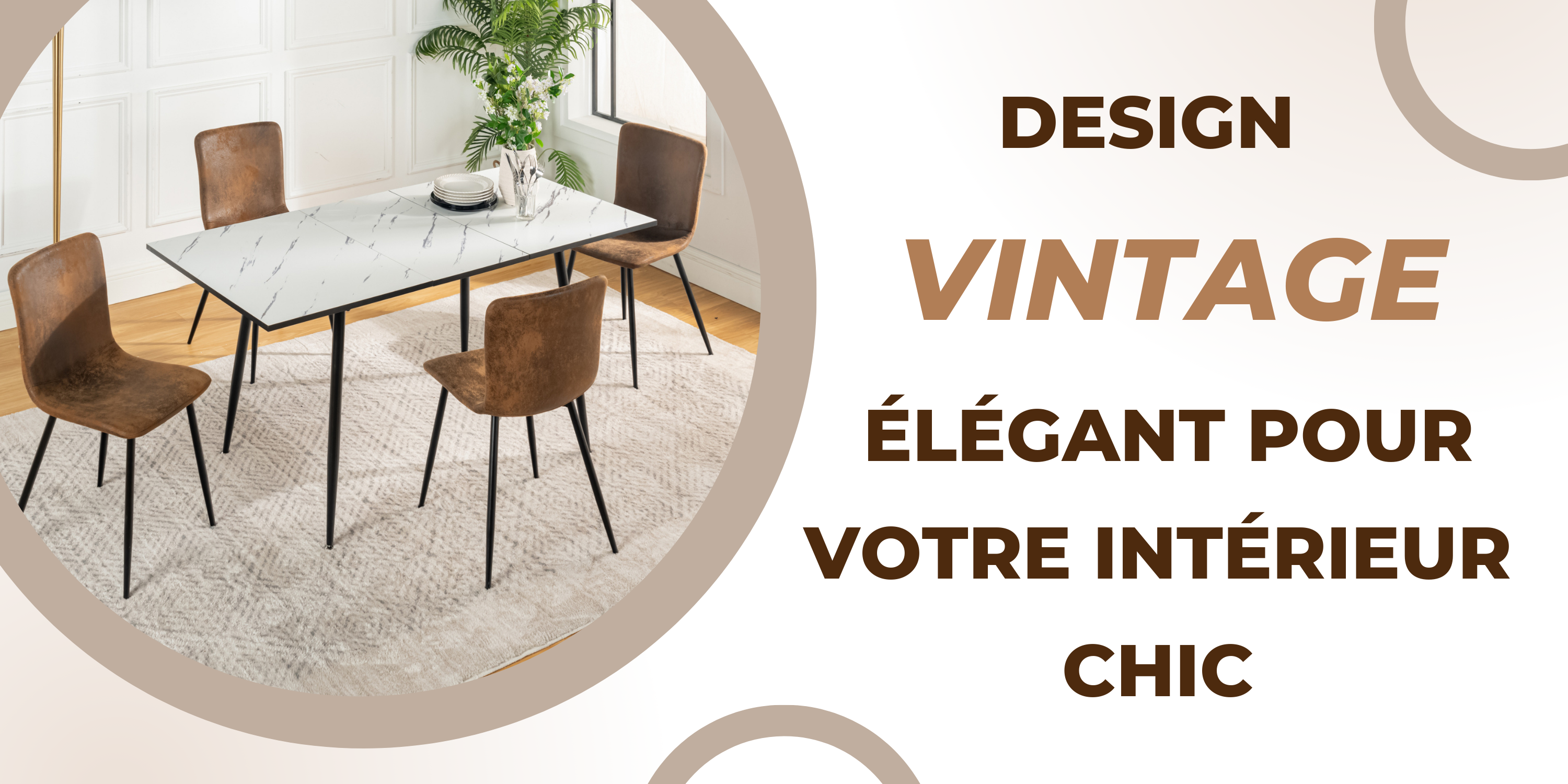Urban Meuble - Wholesale Chair - Set of 4 vintage brown suede dining chairs with black legs SCARGILL SUEDE NL 4PCS6