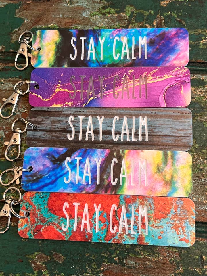 Porte-clés ou étiquette de sac Calm Strip pour la vente par Suchfungoods