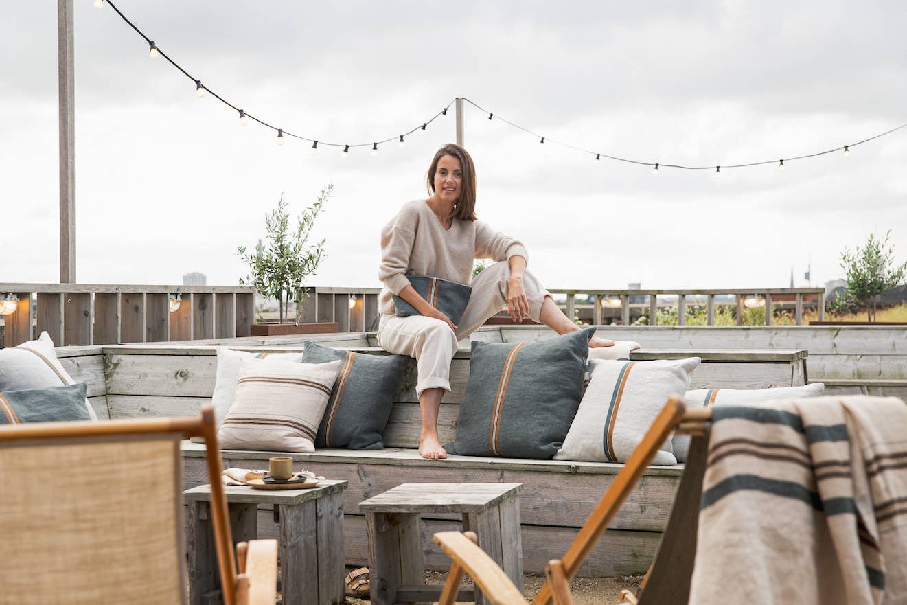 Libeco Home - Venta al por mayor Cojines para sillas - Funda de cojín belga Tinos2