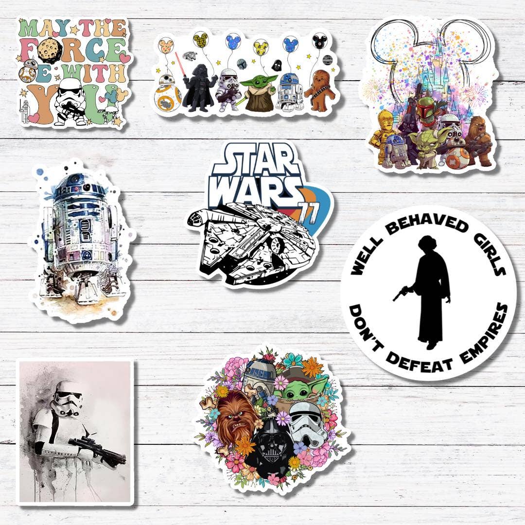 Oily Graphic Creations – wholesale Sticker – Star Wars with Castle- Star Wars Sticker/Magnet3
