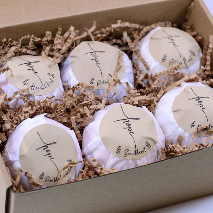 Bath Bomb Combo Set - Organic & Moisturizing for wholesale by Hopeful Rest Spa