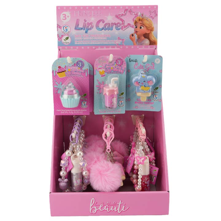 Fondbeauti Princess Lip Care Tabletop Display Set for wholesale by fondbeauti