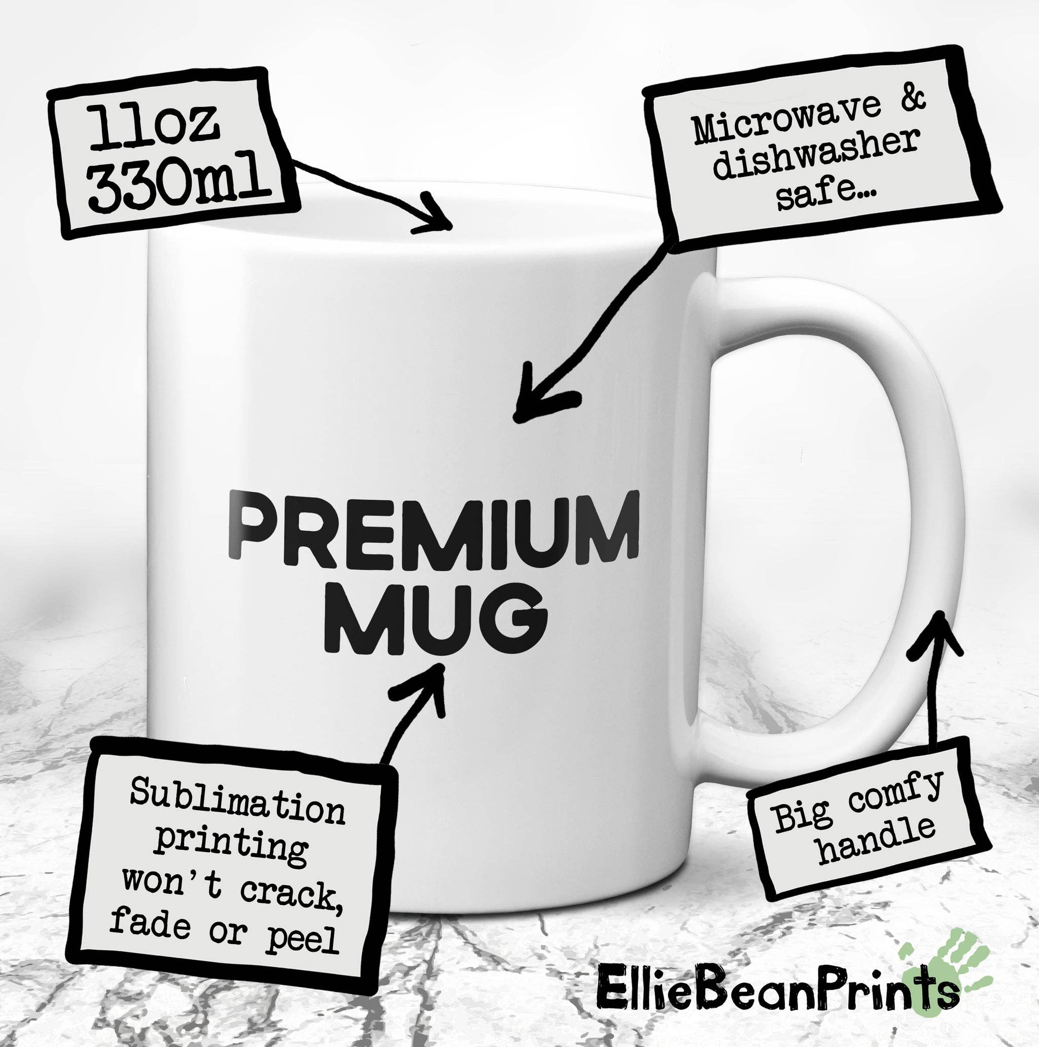 EllieBeanPrints - Wholesale Coffee Mug - Marathon...Completed it Mate Mug3