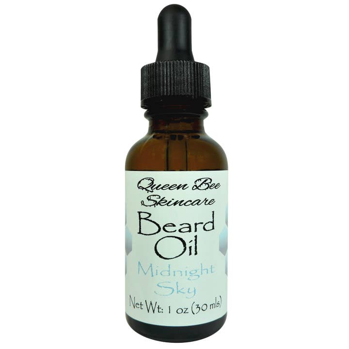 Midnight Sky Beard Oil 1oz for wholesale by Queen Bee Skincare, LLC