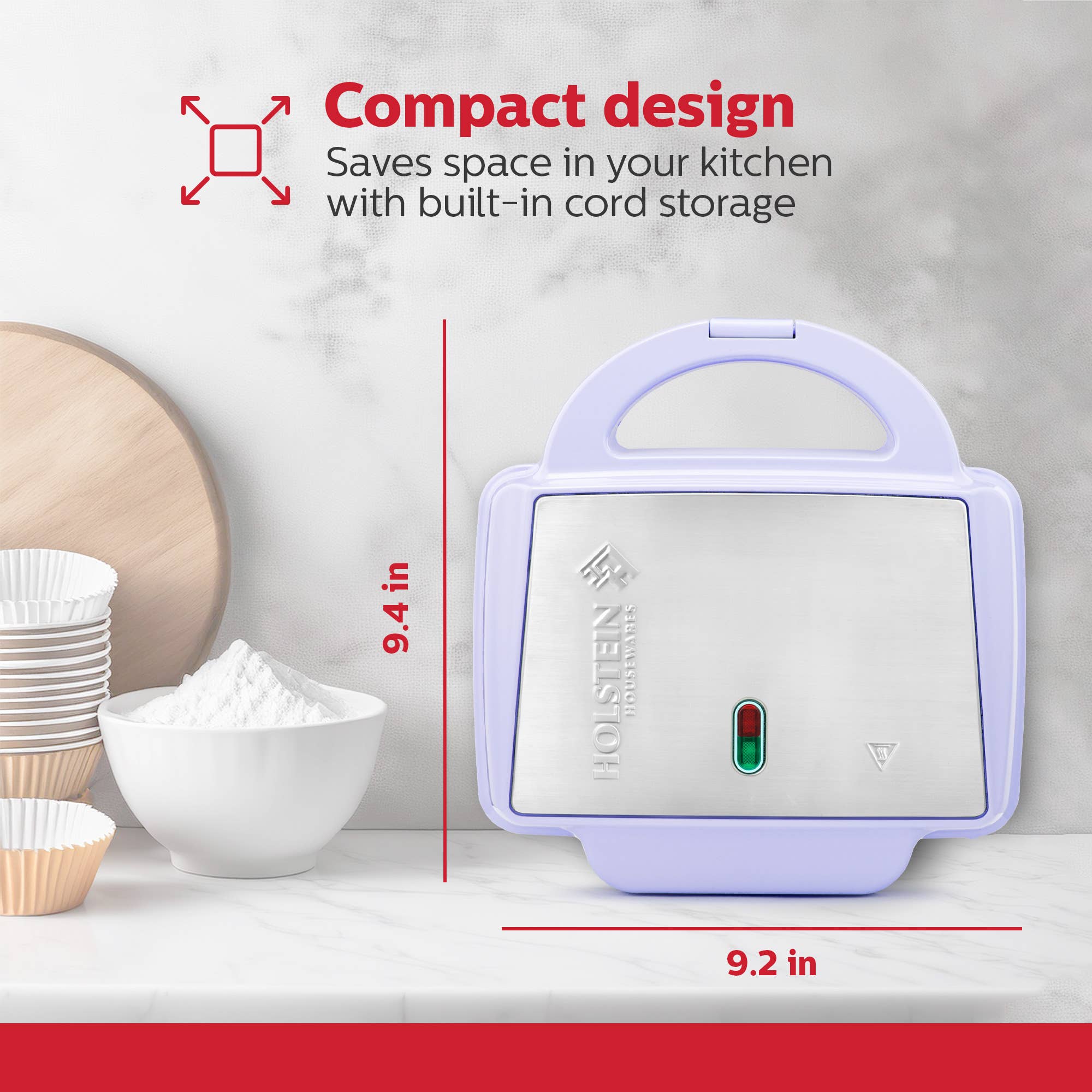 Holstein Housewares - Wholesale Kitchen Appliance - Holstein Housewares Cupcake Maker 6 Full Size Muffins9