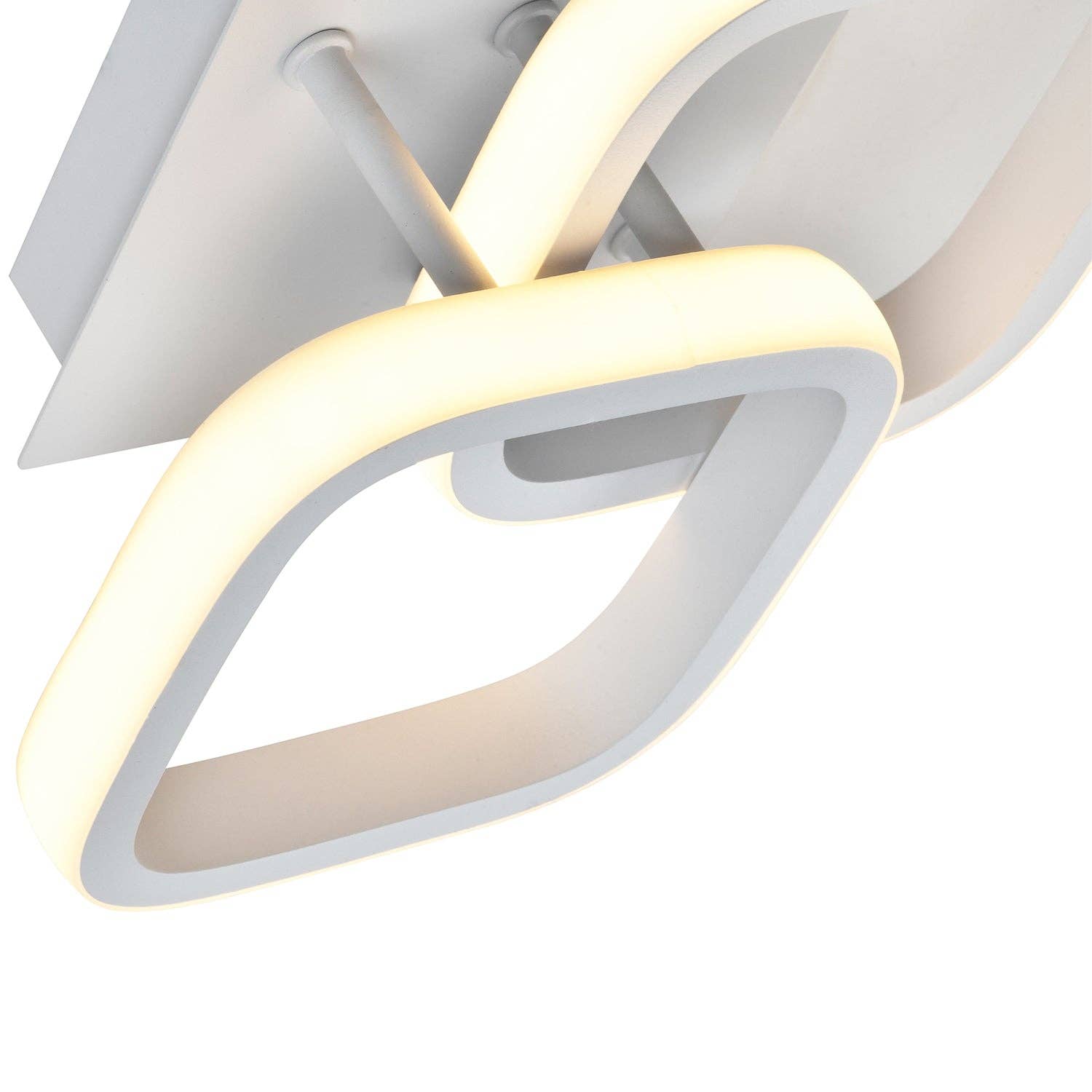 Happy Homewares – wholesale Chandelier/hanging light – Contemporary Compact Double Head 40w LED Ceiling Light Fitting in Matt White4