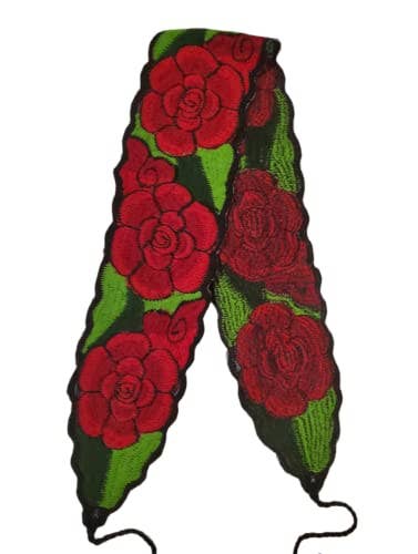 Puerta21 - Wholesale Belt - Women's - Mexican Floral Embroidered Belt from Mexico traditional tipi