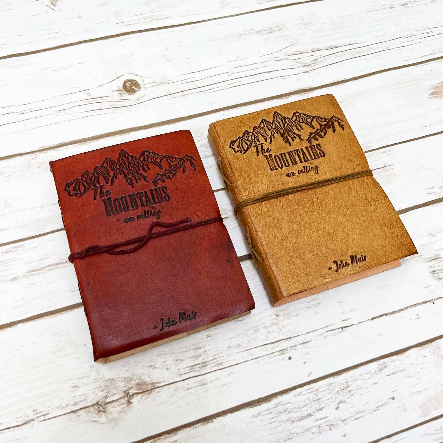 Soothi | Containers Of Creativity - Wholesale Journal/Diary - John Muir Quote Leather Journal - "The Mountains Are Calling" Adventure Diary5