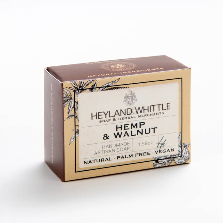Heyland & Whittle – wholesale Bar Soap – Hemp & Walnut 45g 21 Pack1