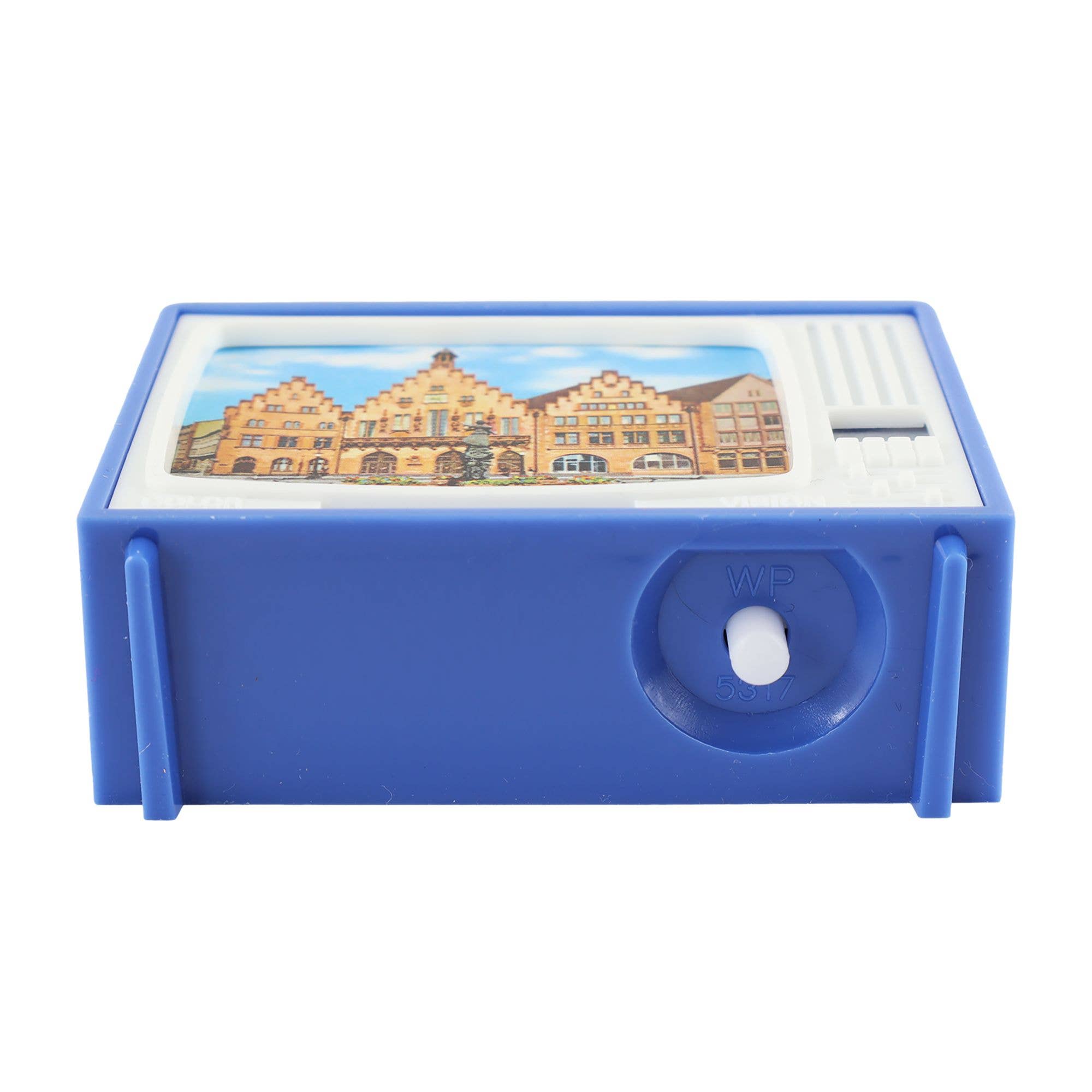 Tribal Trade GmbH - Wholesale Decorative Figurine - Watch click television sights Frankfurt blue1