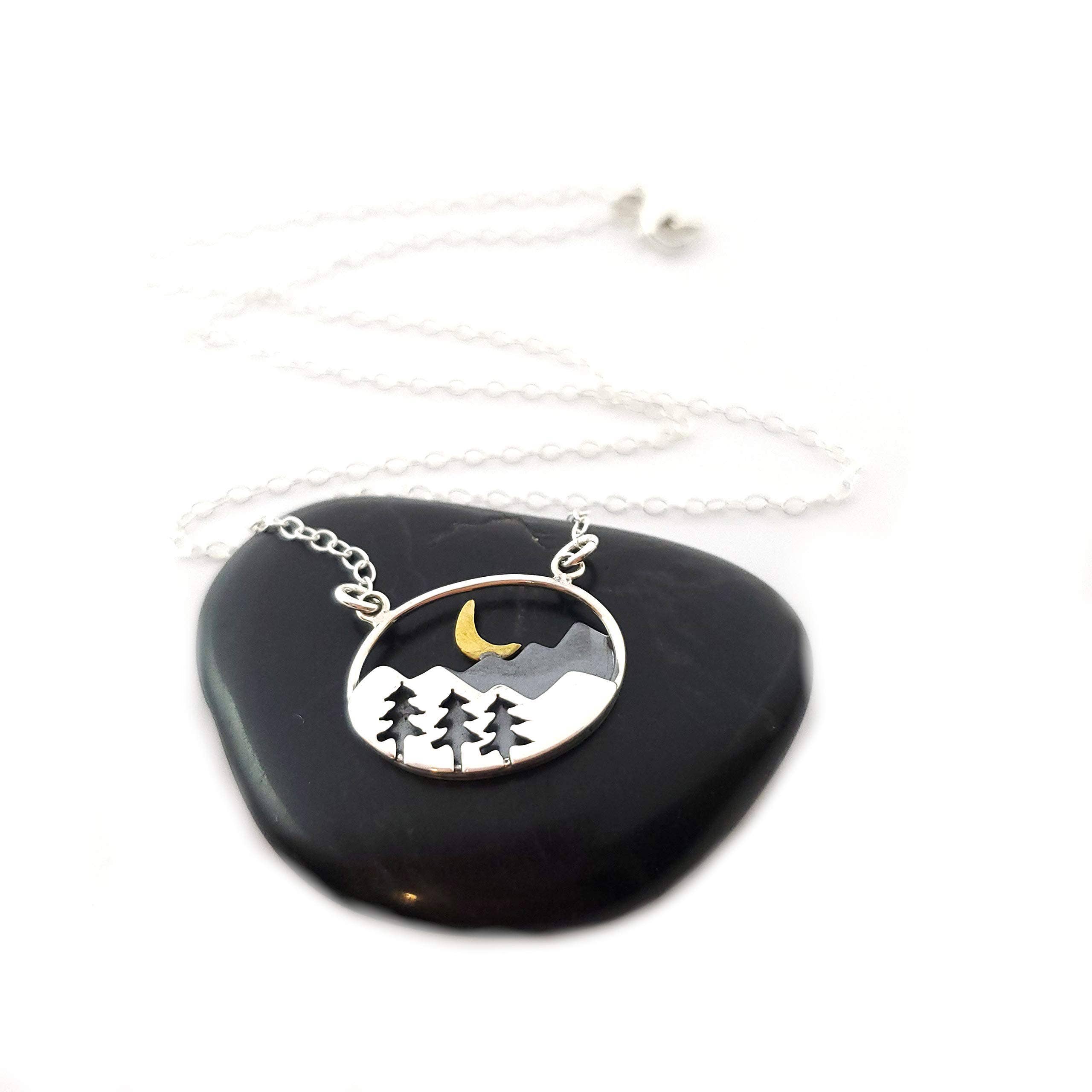 CY Design Studio - Wholesale Pendant/Charm Necklace - Mountain Scenery Necklace0