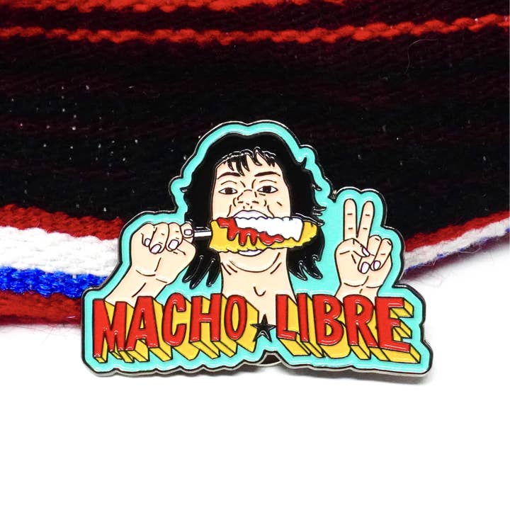 PARTIMEWORKS - Wholesale Lapel Pin/Button - Macho Libre Pin