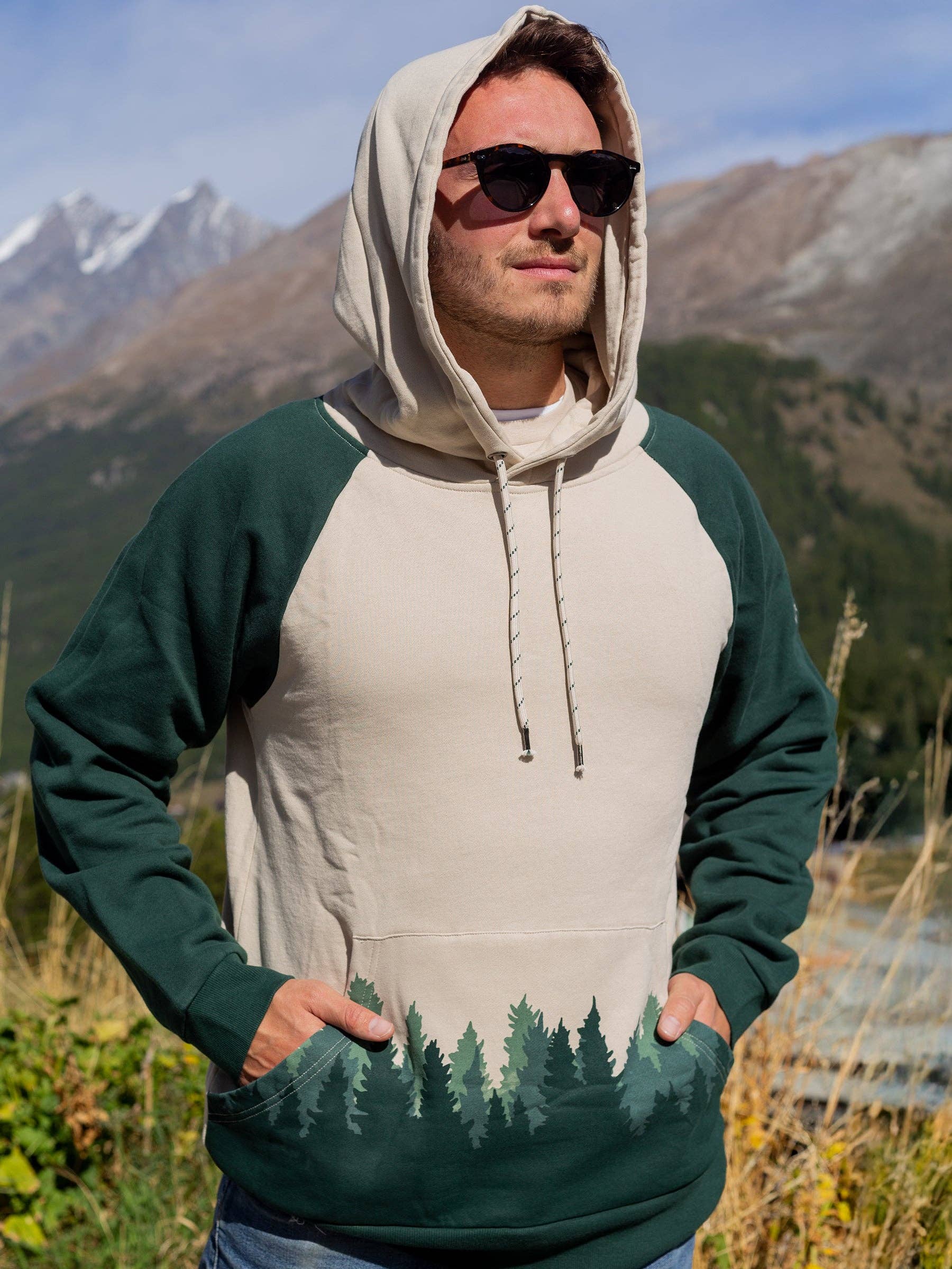 Happy Earth - Wholesale Hoodie - Unisex - Fading Forest Hoodie7