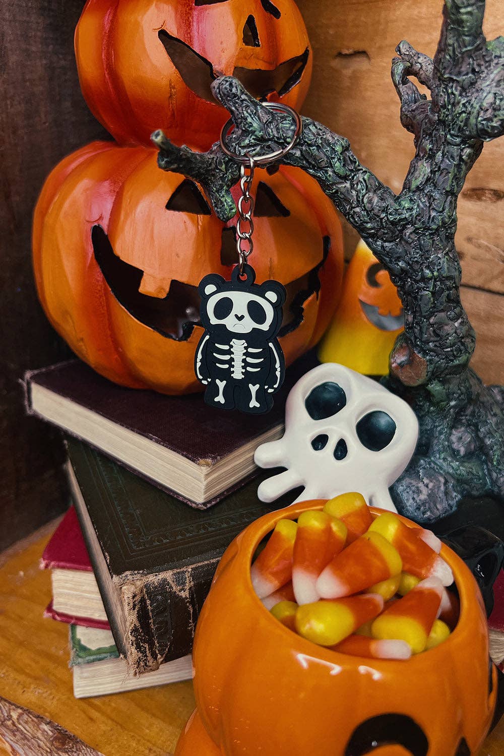 vampirefreaks - Wholesale Keychain - Unisex - Grumpy Bones Bear Keychain2