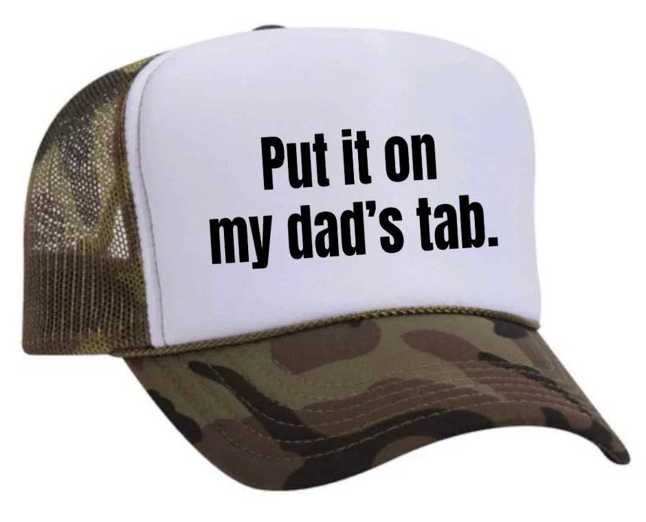 Inappropriate Trucker Hats - Wholesale Trucker Hat - Women's - Put It On My Dad’s Tab Trucker Hat19