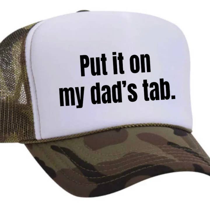 Inappropriate Trucker Hats - Wholesale Trucker Hat - Women's - Put It On My Dad’s Tab Trucker Hat19