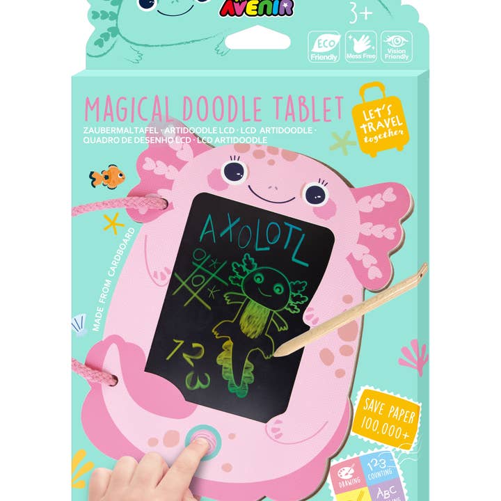 Let's Travel Together Magical Doodle Tablet AxolotI for wholesale by KidAntics