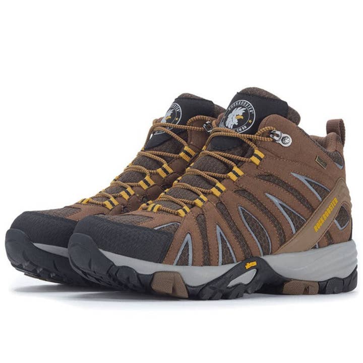 Brown ROCKROOSTER Bedrock Brown 6-Zoll-wasserdichte Wanderschuhe mit VIBRAM® -Außensohle OT21062 für den Großhandel auf Faire1