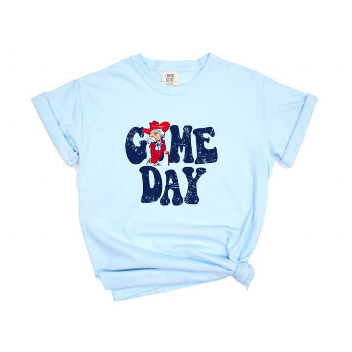 Gia Gifts Boutique - Wholesale Screen Printed T-Shirt - Women's - Ole Miss Rebels Game Day Comfort Colors Tee