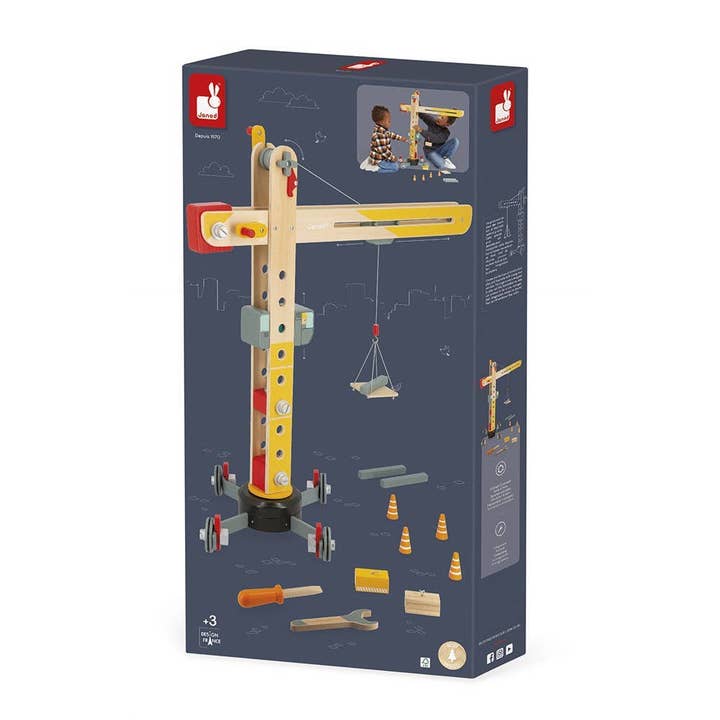 Juratoys – wholesale Wood toy – Child – Large Crane15