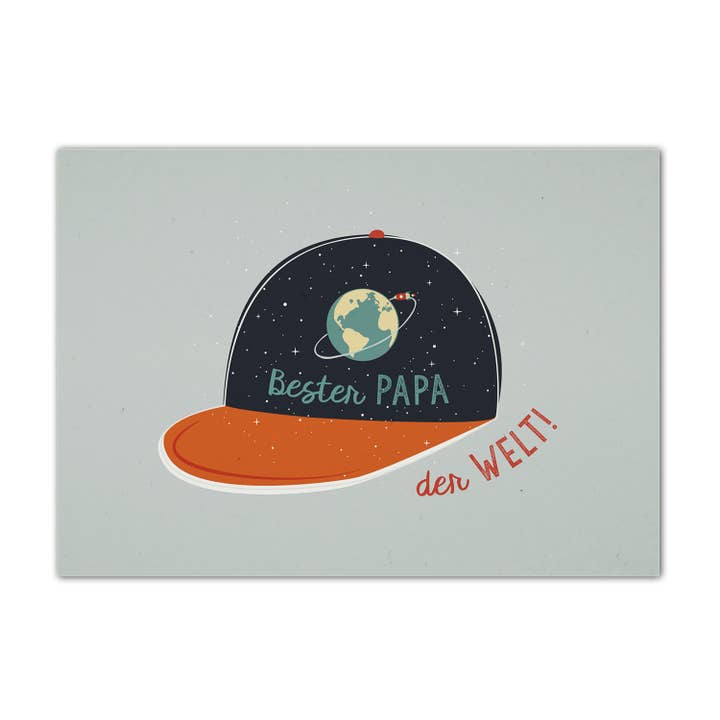 Bester Papa postcard for wholesale by Tell Me