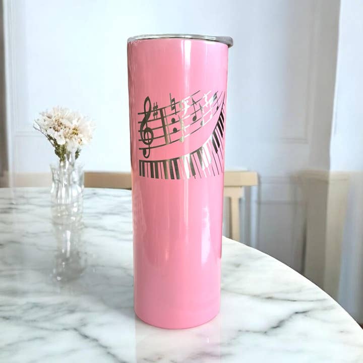 Music Teacher Gift Tumbler Cup Music Lover Fan Piano Player Teacher Appreciation for wholesale by ArtPaperWonders