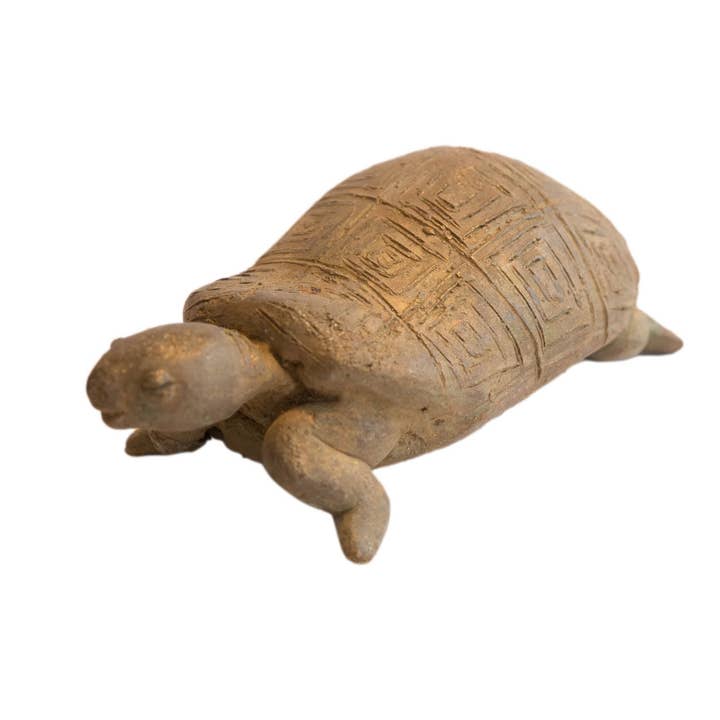 Vintage Afrikaanse schildpadsculptuur voor wholesale door Old New House