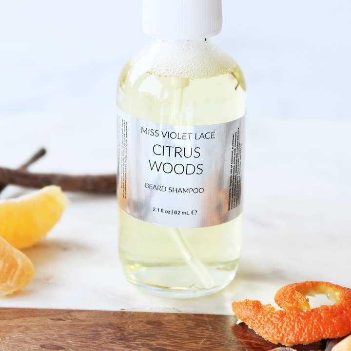 Beard Wash · Men's Facial Soap Shampoo // Citrus Woods for wholesale by Miss Violet Lace LLC