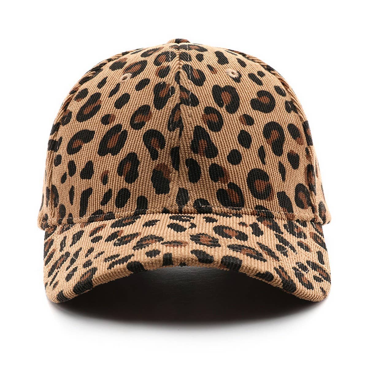 ACCITY - Wholesale Baseball Cap - Unisex - Corduroy Leopard Baseball Cap Warm Sun Hat_CWAH28344