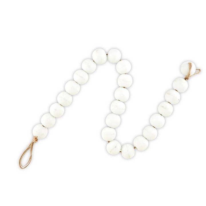 White Glass Decor Beads for wholesale by Angle
