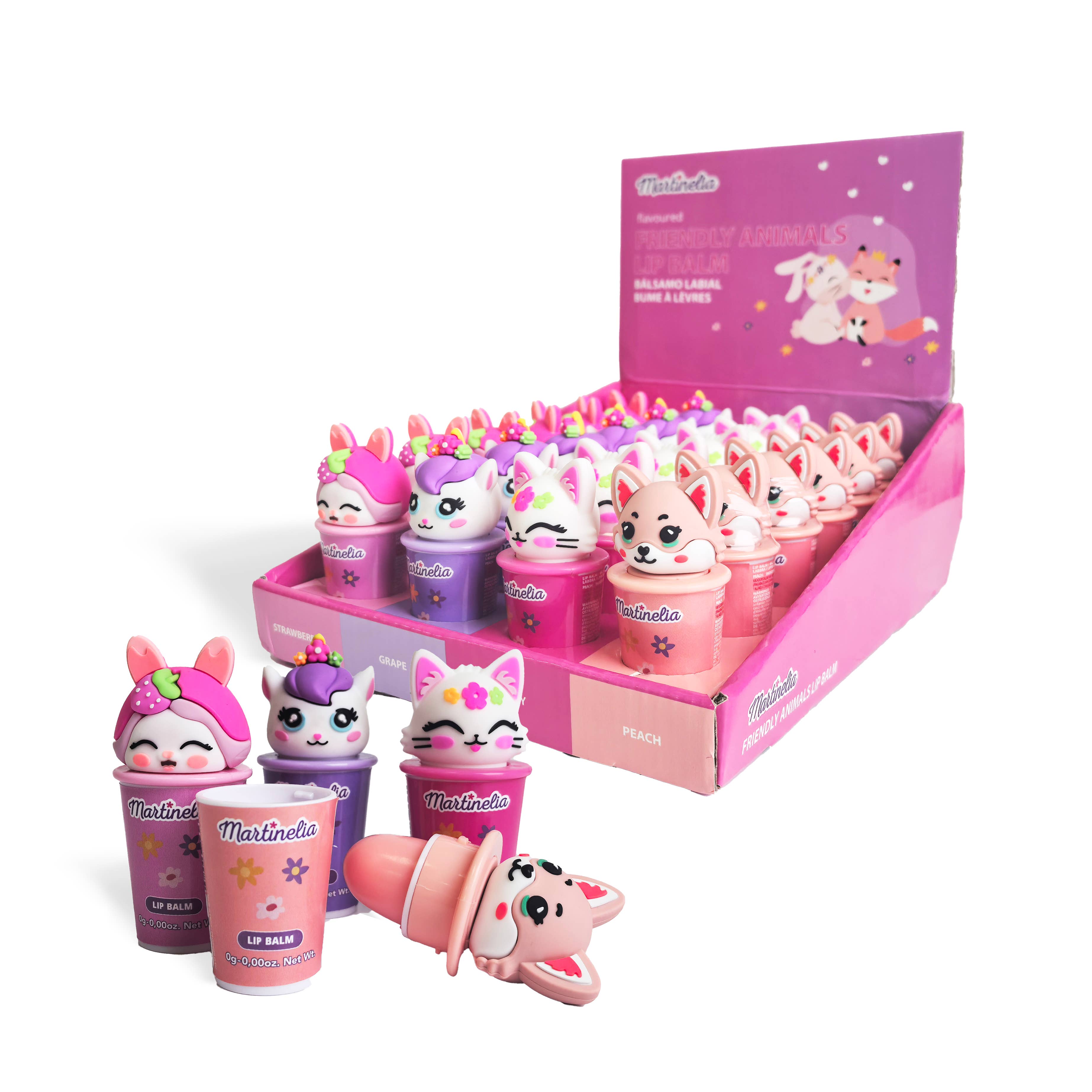Kontiki - Wholesale Lip Balm - Lip Balm - Friendly Animals - MARTINELIA0
