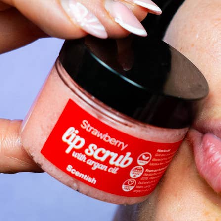 Strawberry Lip scrub for wholesale by Scentish