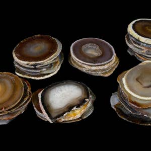 Cold River Mining - Wholesale Spiritual Stone/Crystal - NATURAL AGATE SLABS, SLICES- Sold by Pice2
