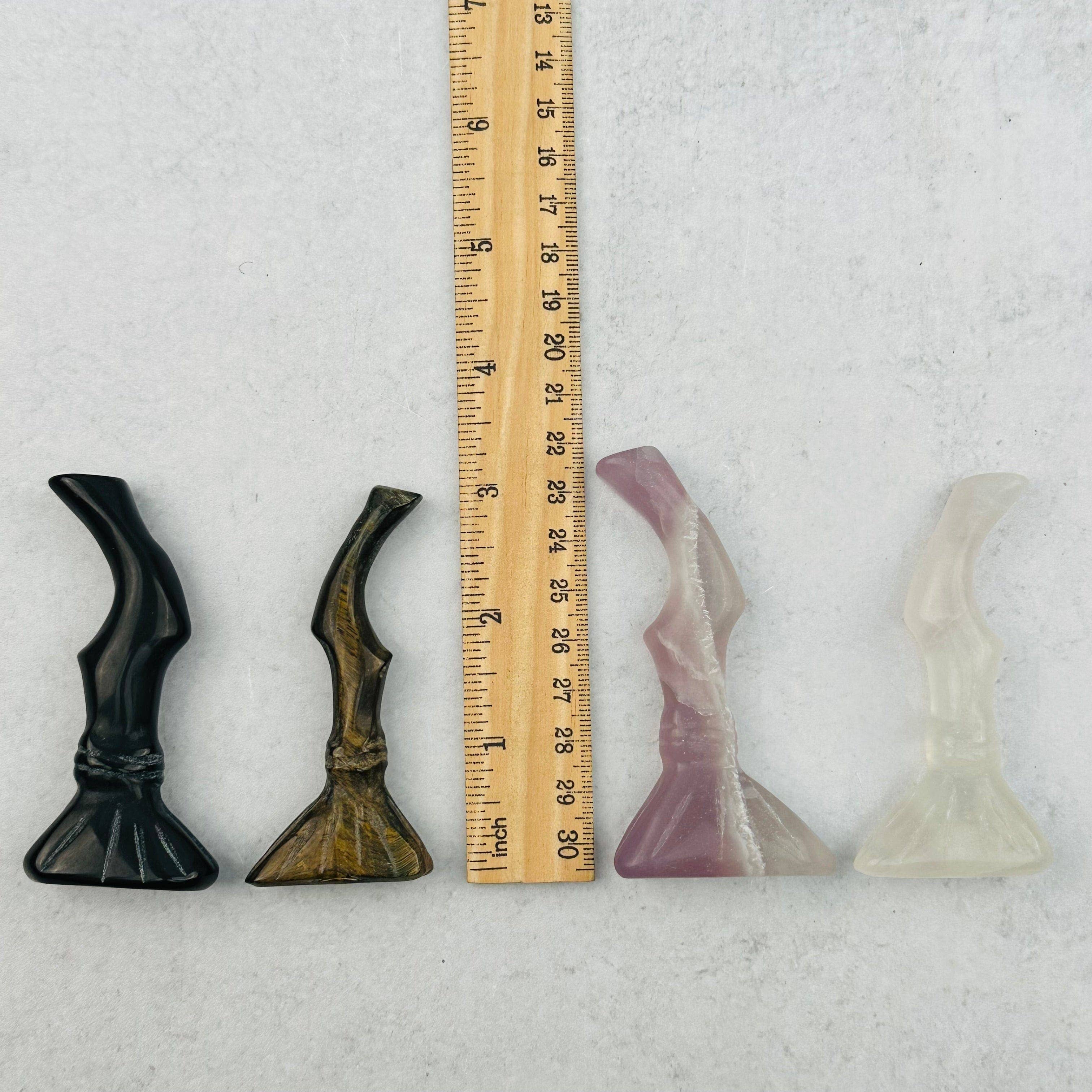 Rock Paradise - Wholesale Decorative Figurine - Crystal Carved Gemstone Witch Broom - Halloween2