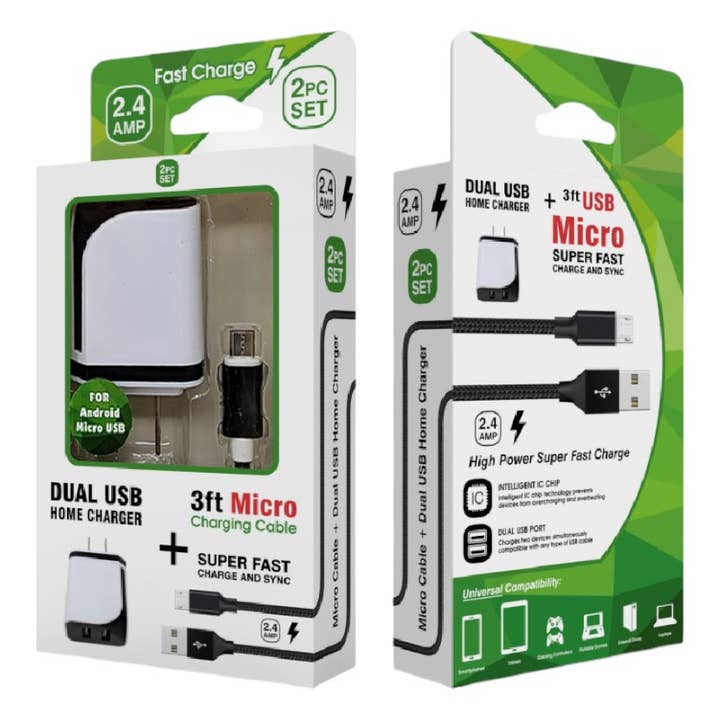 Cargadores USB a micro USB, cajas conectables al por menor para venta al por mayor de Smithco Distributing