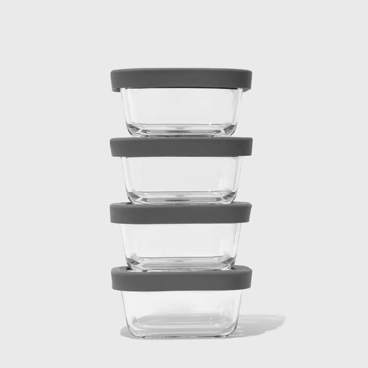 Public Goods - Wholesale Food Storage Container - Square Glass Food Storage Containers (Set of 4)