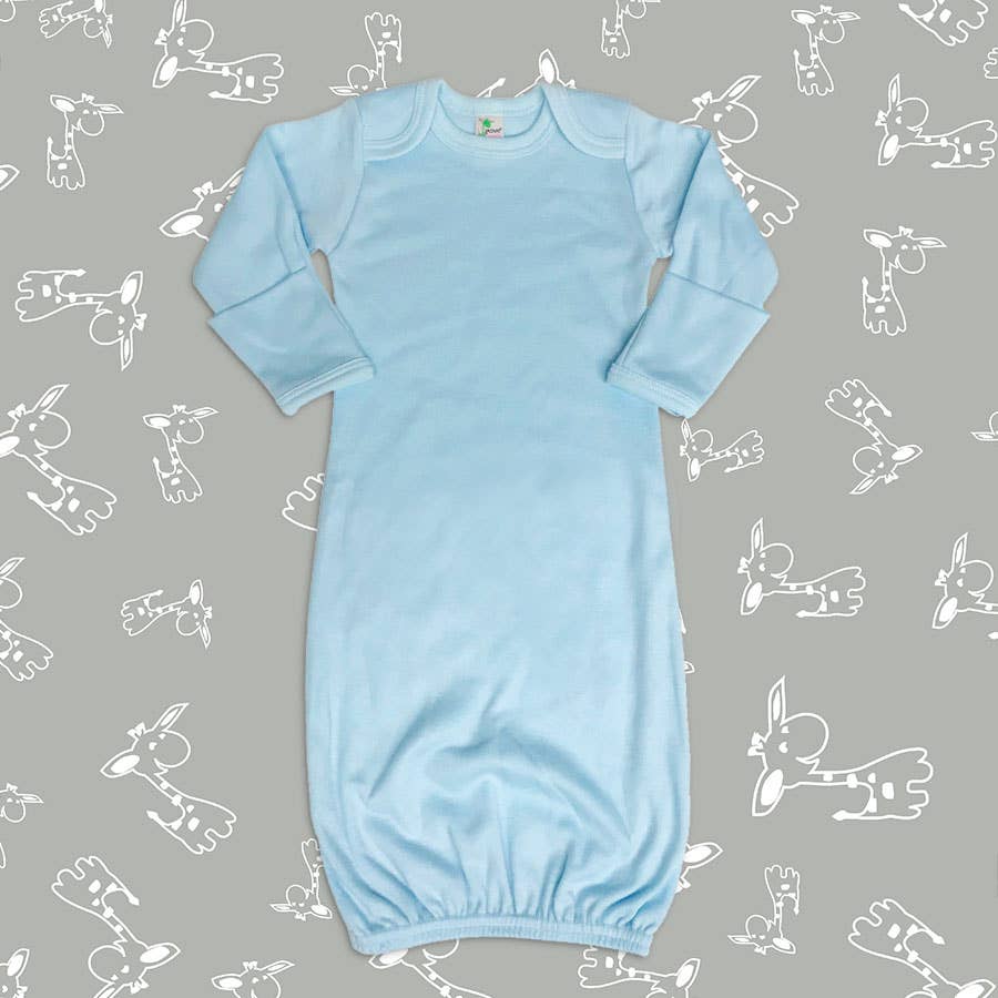 Laughing Giraffe – Großhandel Babykleid – Baby – Babyschlafkleid „Laughing Giraffe“ mit umklappbaren Fäustlingen0
