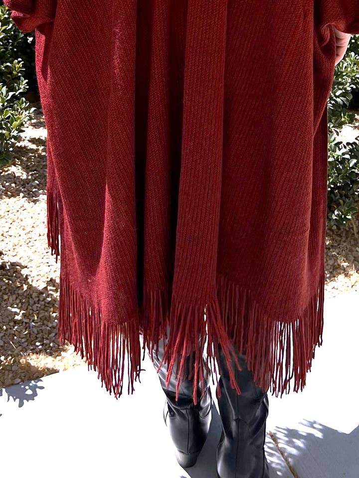 Justin & Taylor – Cardigan - Mulher por atacado – Harlow Cardi | Casaco Quimono com Bolsos e Bainha com Franjas44