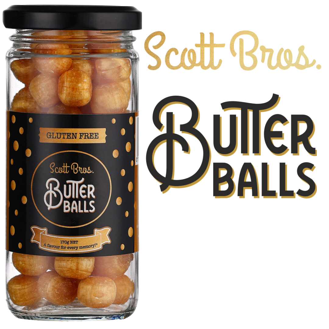 Scott Bros. CANDY - Wholesale Hard Candy - 2-Tier Counter Display #2 - 96 Jars / 8 Flavours 8