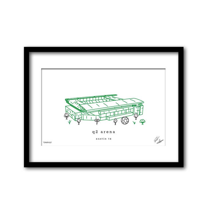 Q2 Arena Minimalistische Wanddekoration Texas Kunst für den Großhandel von Townsville Art