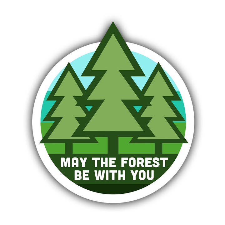 Må skoven være med dig klistermærke for engroshandel hos HackStickers