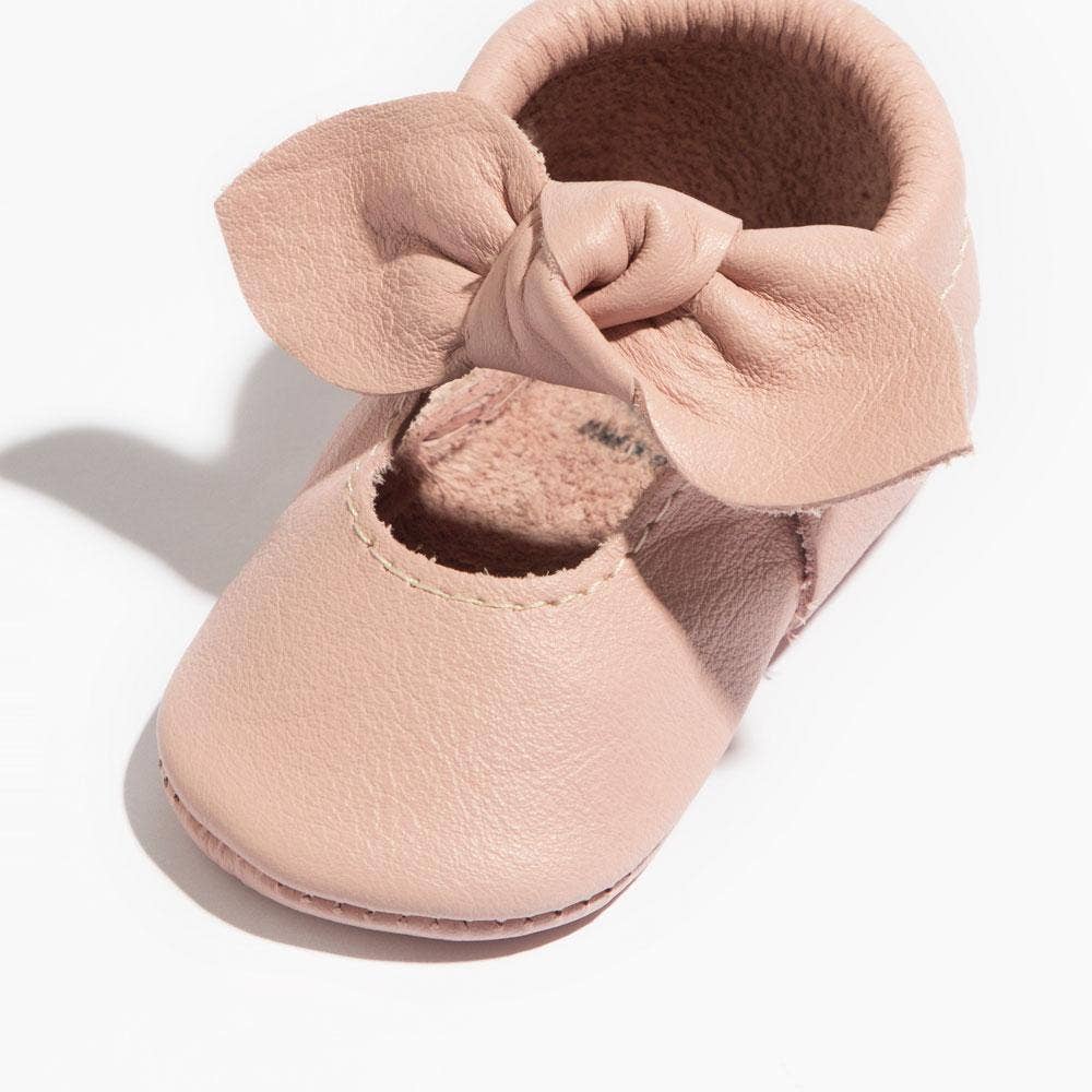 Freshly Picked - Vente Chaussures de berceau – bébé - Chaussure Bébé Nœud Papillon Blush1