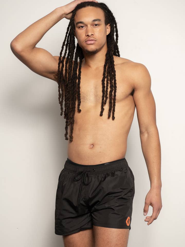 Bitcoin Swim Shorts for wholesale by Isabelle LaRue