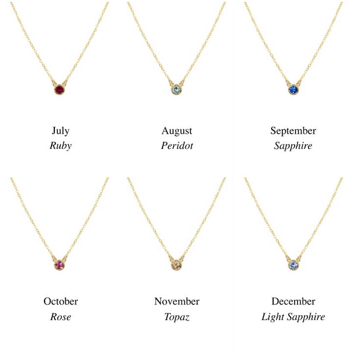 Katie Dean - Wholesale Pendant/Charm Necklace - Birthstone Necklace12