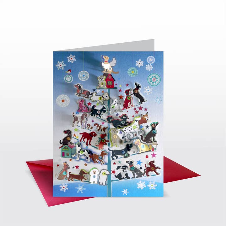 Shadywood Designs - Wholesale Advent Calendar - Advent Dog Calendar laser cut card 8x61